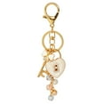 thumbnail image 1 of Wrapables Novelty Keychain and Bag Charm for Purse Handbag Backpack, White Heart Lock and Key, 1 of 6