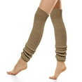 thumbnail image 1 of Wrapables Over The Knee Long Wool Blend Leg Warmers, Khaki, 1 of 4