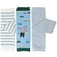 thumbnail image 1 of Wrapables Playful Patterns Baby & Toddler Leg Warmers (Set of 3), Cars, Stripes, Solids, 1 of 5