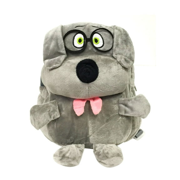 Wrapables® Plush Friendly Animals Backpack for Toddlers, Gray Dog