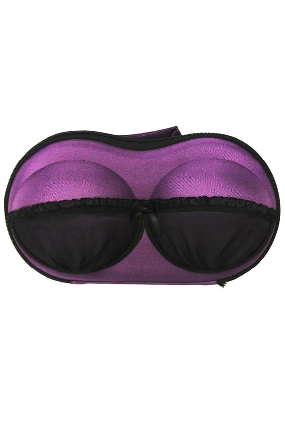 ® Racy Bra Lingerie Travel Case with Inside Pocket, Purple
