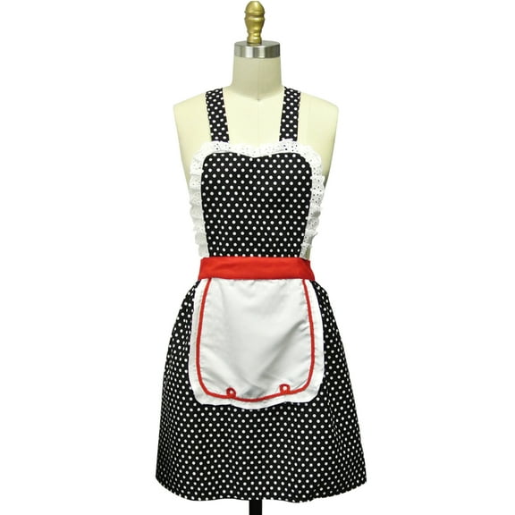 Wrapables Retro 50's Polka Dot Apron