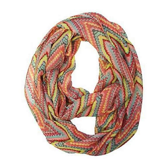 Wrapables® Retro Lightweight Infinity Scarf, Boho Pink