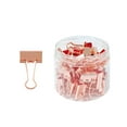 thumbnail image 1 of Wrapables Rose Gold Binder Clips for Office, Paper Clamps, Paper Clips, (Set of 40) Small, 1 of 7