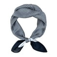 thumbnail image 1 of Wrapables Satin Neckerchief Square Scarf 26.5 x 26.5 Inches, Houndstooth, 1 of 4