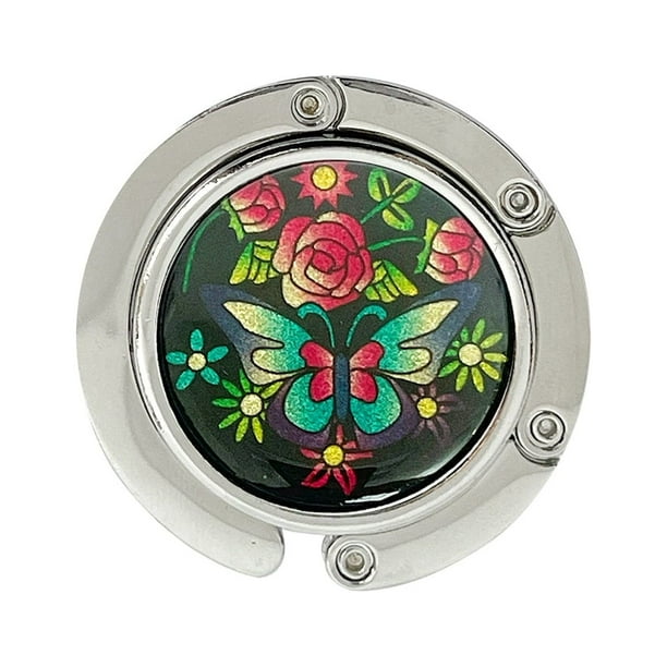 Wrapables scenic Purse Hook Hanger Foldable Handbag Table Hanger Shimmery Butterfly