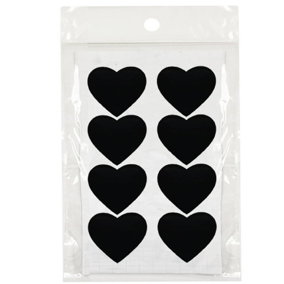 Wrapables® Set of 40 Chalkboard Labels / Chalkboard Stickers for Organizing, Labeling, Gift Tags, Drink / Wine Markers, and Weddings - 1.73" x 1.45" Heart