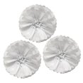 thumbnail image 1 of Wrapables® Set of 3 Tissue Flower Pom Poms Party Decorations for Weddings, Birthday Parties Baby Showers and Nursery Décor, White, 1 of 4