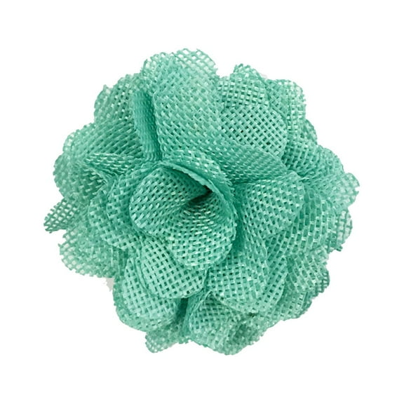 Wrapables® Shabby Chic Burlap Rose Flower 3 Inch Diameter (Set of 12), Mint