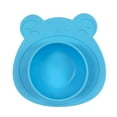 thumbnail image 1 of Wrapables® Silicone Placemat + Suction Food Bowl for Baby, Blue Bear, 1 of 7