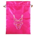 thumbnail image 1 of Wrapables® Silk Embroidered "Bra & Panties" Lingerie Bag - Magenta, 1 of 2