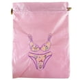thumbnail image 1 of Wrapables® Silk Embroidered "Bra & Panties" Lingerie Bag - Pink, 1 of 2