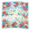 thumbnail image 1 of Wrapables? Silk Satin Floral 35 x 35 Inch Square Scarf, Roses, 1 of 6