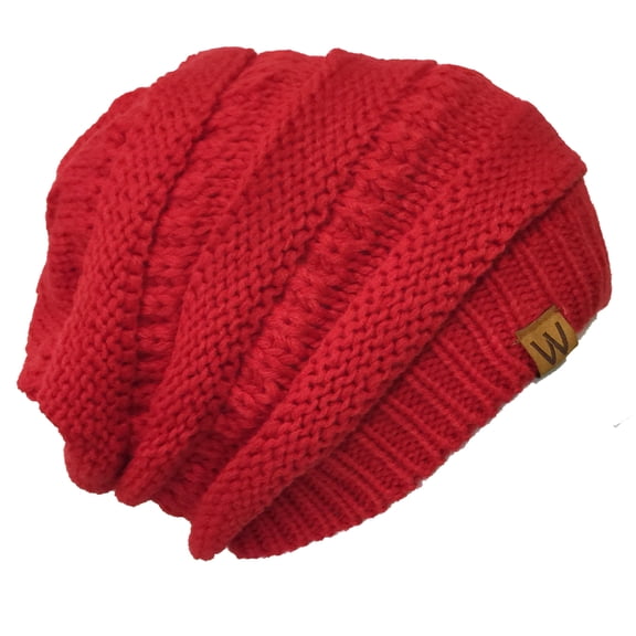 Wrapables® Slouchy Winter Beanie Cap Hat, Red