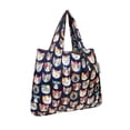 thumbnail image 1 of Wrapables Small Foldable Tote Nylon Reusable Grocery Bags, Crazy Cats, 1 of 5