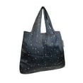 thumbnail image 1 of Wrapables Small Foldable Tote Nylon Reusable Grocery Bags, Moon & Stars, 1 of 5