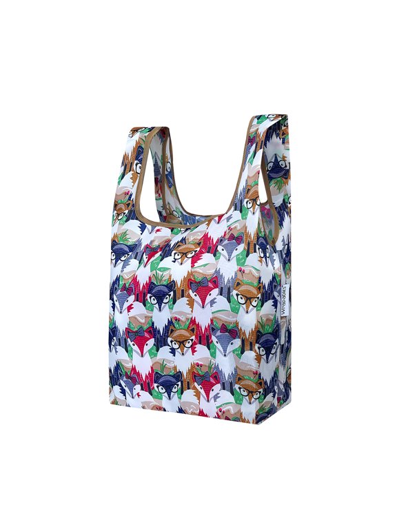 Small JoliBag Collection Reusable Shopping Bag, Clever Foxes