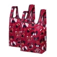 thumbnail image 1 of Wrapables Small JoliBag Nylon Reusable Grocery Bag, 2 Pack, Cats & Dogs, 1 of 5