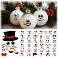 thumbnail image 1 of Wrapables Snowman Face Stickers for Crafts, Christmas Decoration for Windows, Refrigerators, Water Bottles, Cups (Set of 41), Frosty, 1 of 6