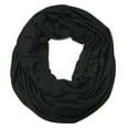thumbnail image 1 of Wrapables® Soft Jersey Knit Infinity Scarf, Black, 1 of 5