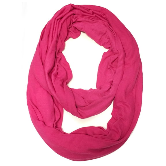 Wrapables® Soft Jersey Knit Infinity Scarf, Hot Pink