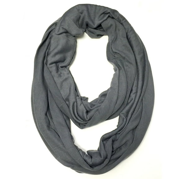 Wrapables® Soft Jersey Knit Infinity Scarf, Silver Grey