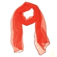 thumbnail image 1 of Wrapables® Solid Color 100% Silk Long Scarf, Red, 1 of 4