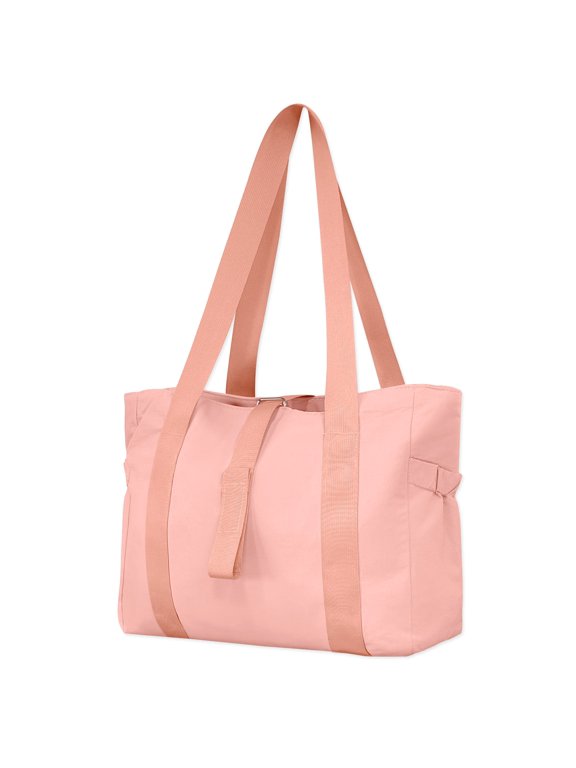 Sporty Yoga Tote Bag, Gym, Work, Overnight and Travel Bag, Pink