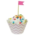 thumbnail image 1 of Wrapables® Standard Size Chevron Cupcake Wrappers (Set of 20), Pink, 1 of 4