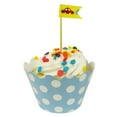 thumbnail image 1 of Wrapables® Standard Size Polka Dots Cupcake Wrappers (Set of 60), Blue, 1 of 4