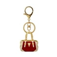 thumbnail image 1 of Wrapables Stylish Crystal Rhinestone Handbag Shaped Purse Charm Keychain, Red, 1 of 6