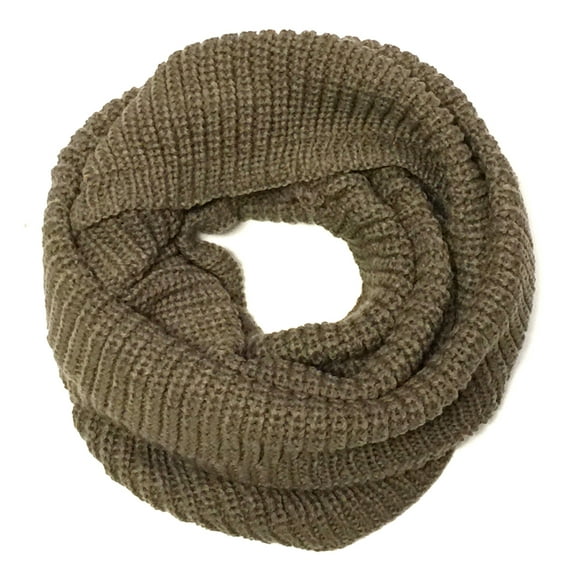 Wrapables® Thick Knitted Winter Warm Infinity Scarf, Chocolate