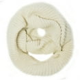 thumbnail image 1 of Wrapables® Thick Knitted Winter Warm Infinity Scarf, Ivory, 1 of 4