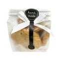 thumbnail image 1 of Wrapables Translucent Candy and Cookie Bags, Favor Treat Bags with Labels for Parties and Wedding (100pcs), (Ribbon) Handmade, 1 of 5