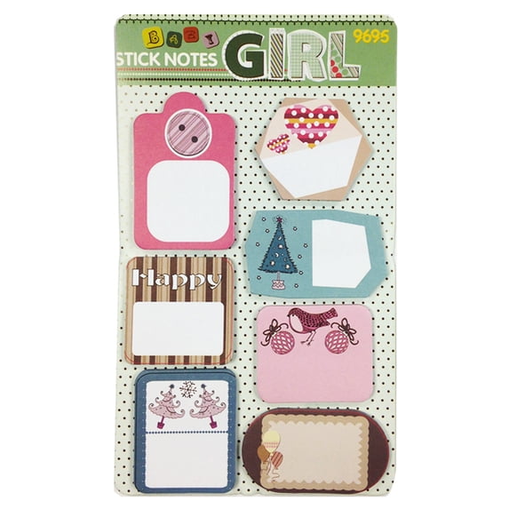 Wrapables® Trendy Sticky Notes, Happy