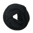 thumbnail image 1 of Wrapables® Trendy Winter Warm Knit Infinity Scarf, Black, 1 of 4