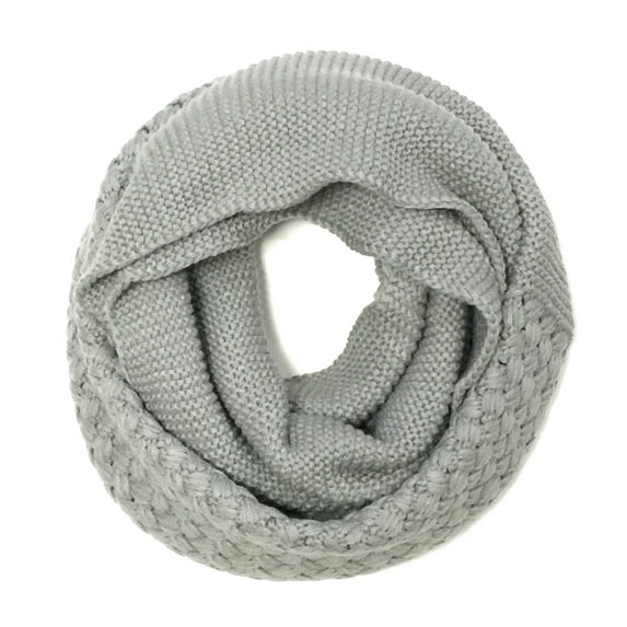Wrapables® Trendy Winter Warm Knit Infinity Scarf, Smoky Grey