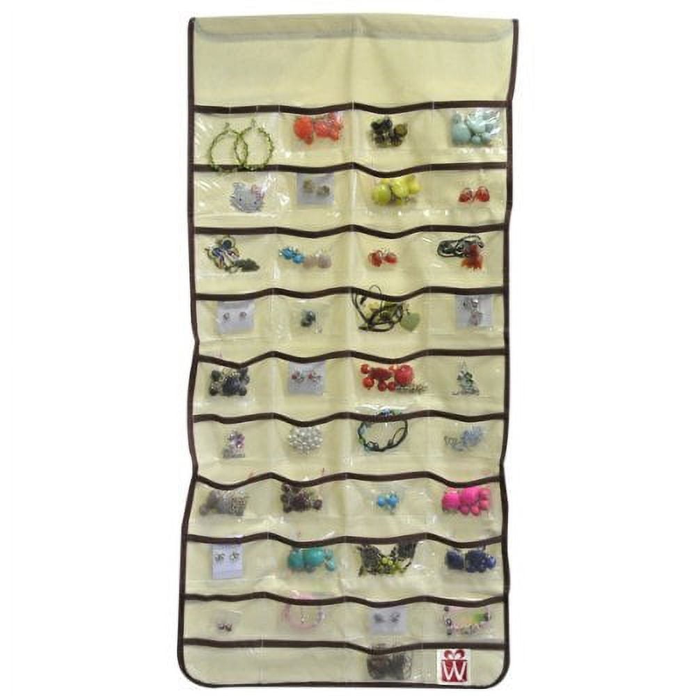 Wrapables® Two Sided 80 Pocket Hanging Jewelry Organizer