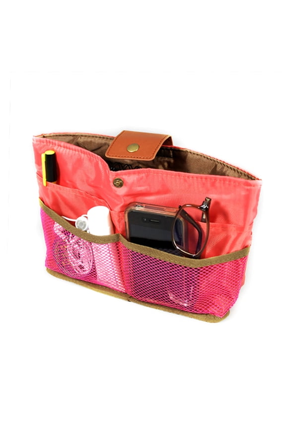 ® Ultimate Purse Insert/Handbag Organizer and Day Clutch, Peach