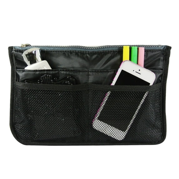 Wrapables® Unisex Bag Insert Organizer, Travel Bag Organizer - Black