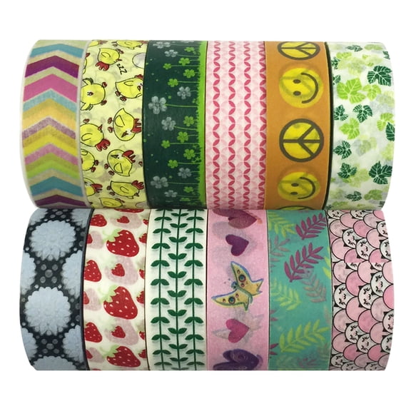 Wrapables® WPSET47 Washi Masking Tape Collection (Set of 12)