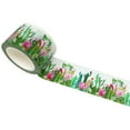 thumbnail image 1 of Wrapables Washi Masking Tape, 30mm x 5M, Cactus & Flamingos, 1 of 3
