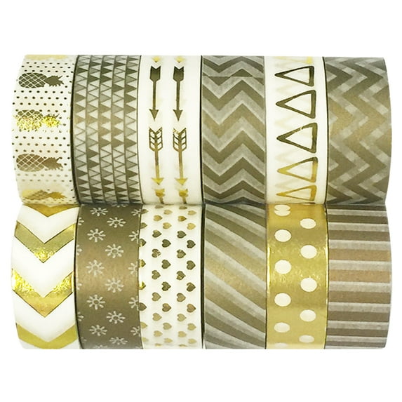 Wrapables Washi Tapes Decorative Masking Tapes, Set of 12, ADSET23