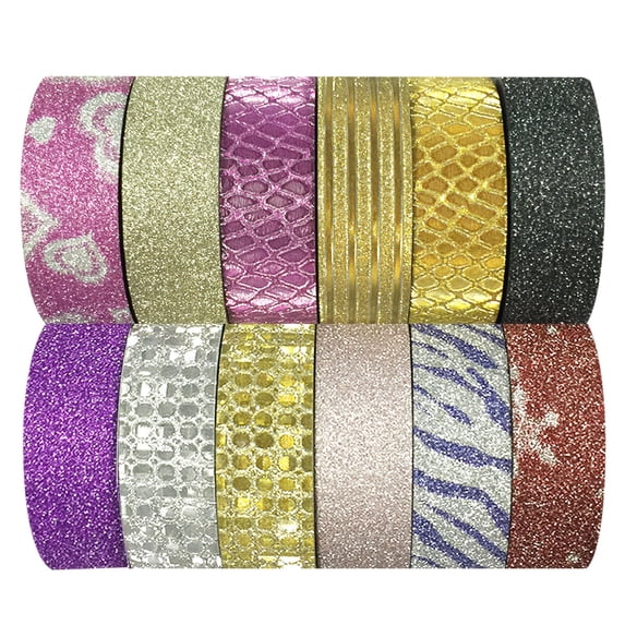 Wrapables Washi Tapes Decorative Masking Tapes, Set of 12, ADSET42