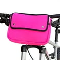 thumbnail image 1 of Wrapables Waterproof Bike Bag, Handlebar Cycling Storage Pouch for Tools and Accessories, Pink, 1 of 10