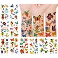 thumbnail image 1 of Wrapables Waterproof Glitter Temporary Tattoos, Birthday Party Favors and Supplies, Goodie Bag Fillers, 10 Sheets Fairies and Butterflies, 1 of 5