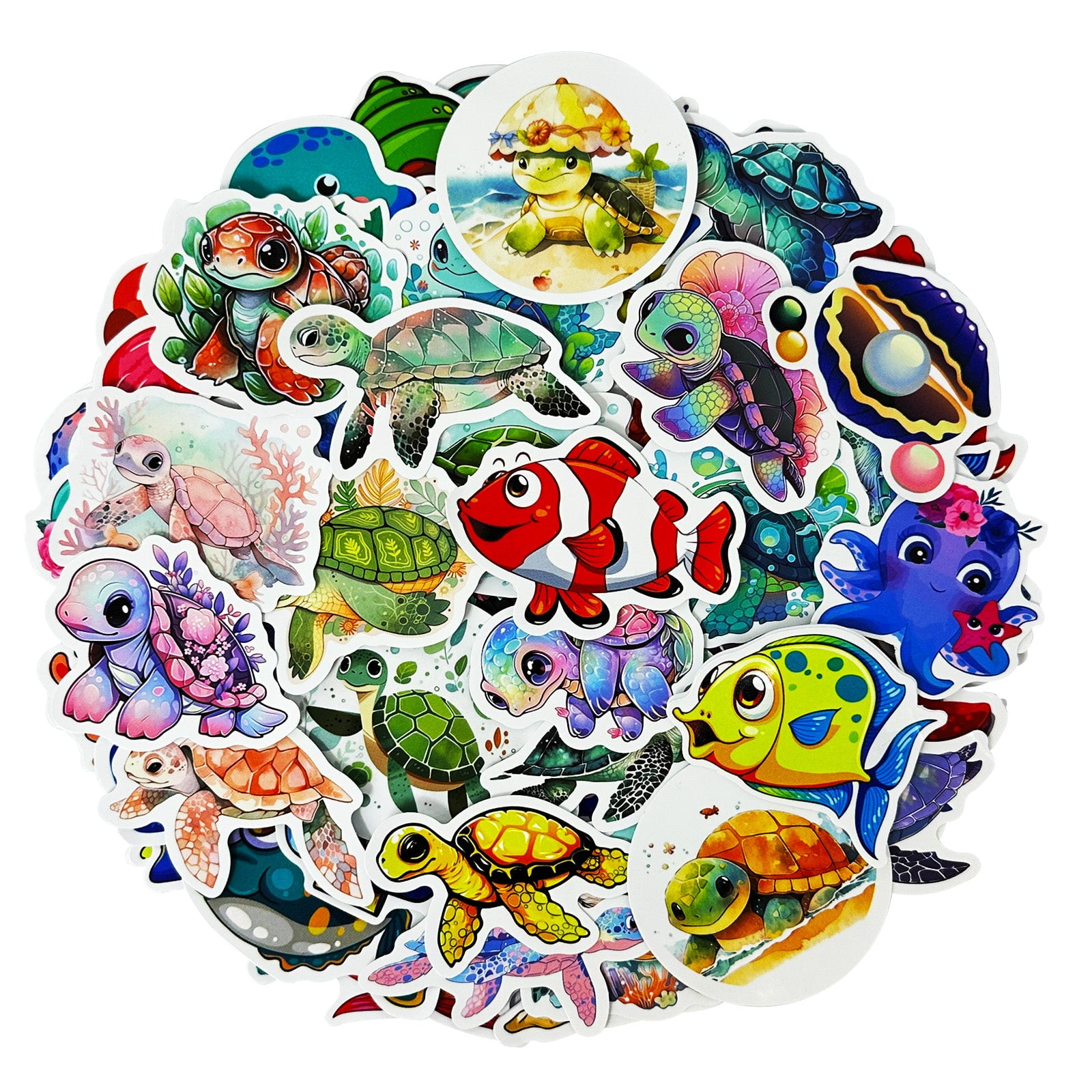 Graphics For Teen Stickers Shell Wrapables Waterproof Vinyl Stickers for Water Bottles, Laptop, Phones ...