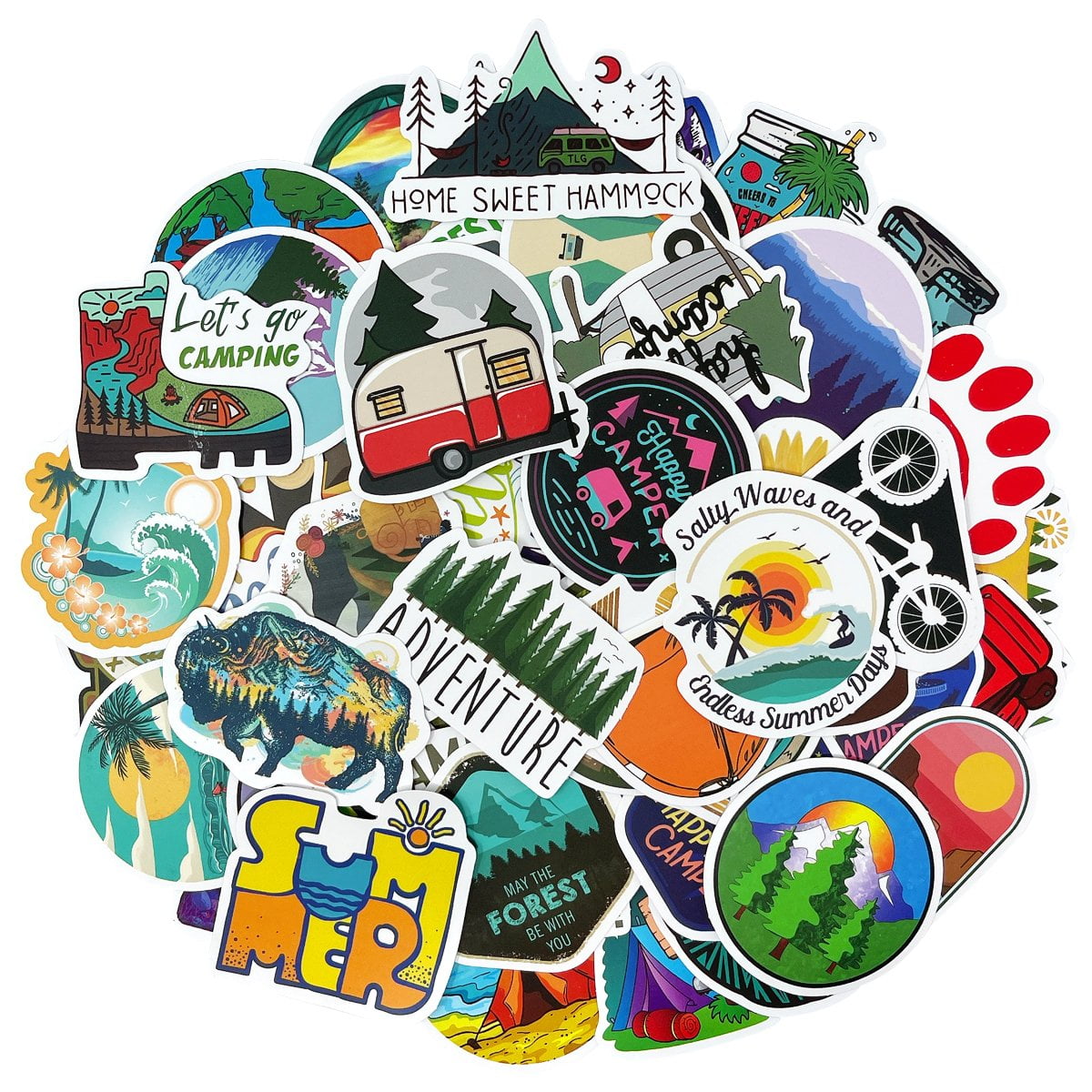 80 Adesivi In Vinile Impermeabili – Pacco Di Stickers Carini Per Bottiglia, Laptop, Valigia - Foto 3
