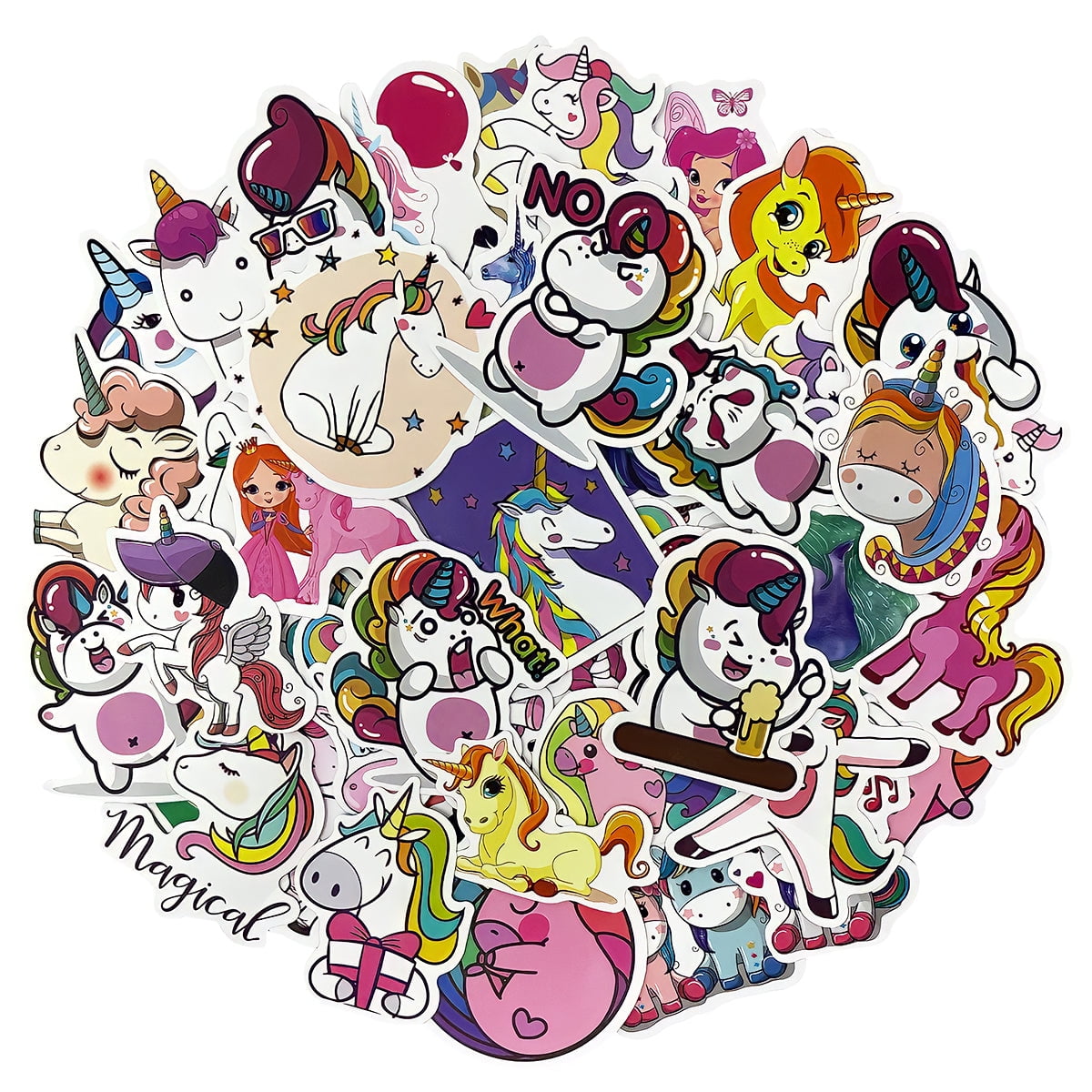 Wrapables Waterproof Vinyl Stickers for Water Bottles, Laptop, Phones ...