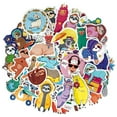 thumbnail image 1 of Wrapables Waterproof Vinyl Stickers for Water Bottles, Laptop, Phones, Skateboards, Decals for Teens, 80pcs, Sloths & Llamas, 1 of 7
